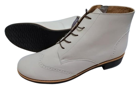 【…AShiOtO A91330 ライトグレー】サイドジップメダリオンチャッカーブーツ